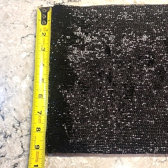 Vintage Black Beaded Clutch - Picture 8 of 10